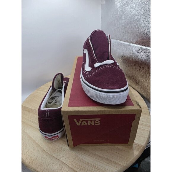 Vans Old Skool kids size 3 Sneakers Shoes Port Royale/ True White Suede/ Canvas - Picture 5 of 6